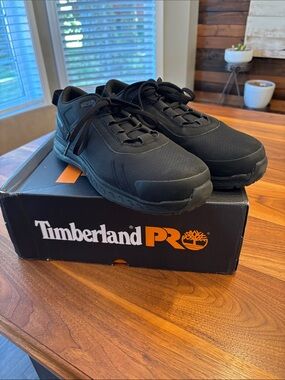 NEW Timberland PRO Overdrive Composite Safety Toe Men's Shoes Black Size 10